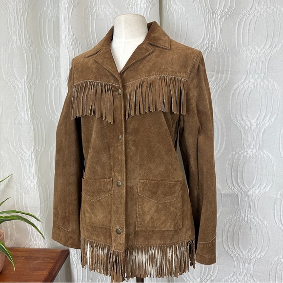 Vintage Winlit Suede Fringe Jacket - Picture 2 of 5